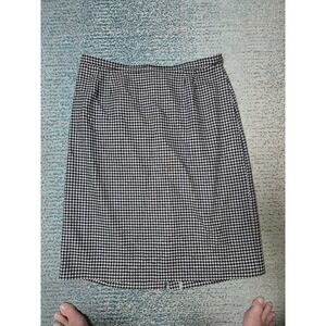 Houndstooth‎ Skirt Women's Knee Length Career Wear Classic SZ 18 (J)